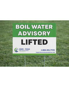 Boil Water Lifted Yard Signs
