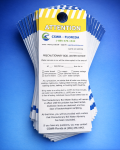 CSWR Florida Boil Order Door Hangers - Precautionary